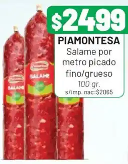 Almacor Piamontesa salame por metro picado fino/grueso oferta