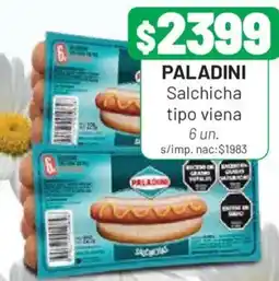Almacor Paladini salchicha tipo viena oferta