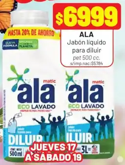 Almacor Ala jabón líquido para diluir oferta