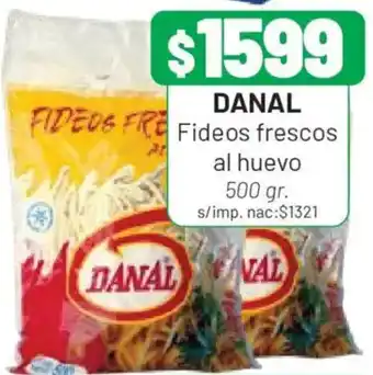 Danal fideos frescos al huevo