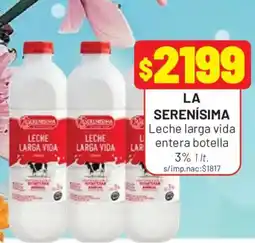 Almacor La serenisima leche larga vida entera botella oferta