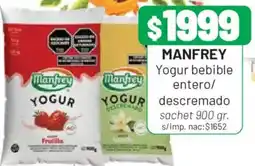 Almacor Manfrey yogur bebible entero/ descremado oferta