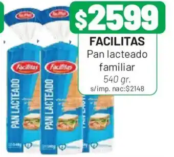 Facilitas pan lacteado familiar