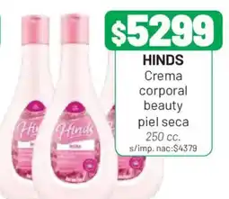 Almacor Hinds crema corporal beauty piel seca oferta