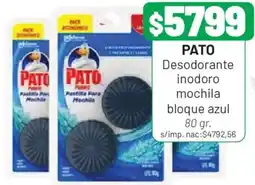 Almacor Pato desodorante inodoro mochila bloque azul oferta