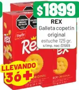 Almacor Rex galleta copetin original oferta