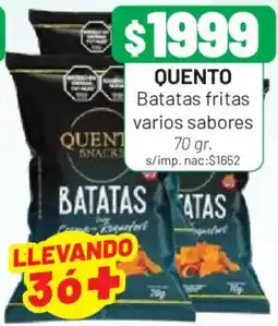 Almacor Quento batatas fritas varios sabores oferta