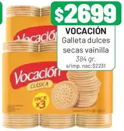 Almacor Vocación galleta dulces secas vainilla oferta