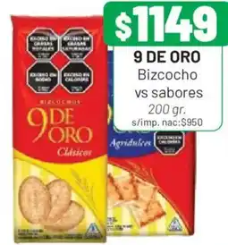 Almacor 9 de oro bizcocho vs sabores oferta