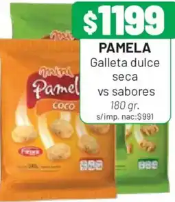 Almacor Pamela galleta dulce seca vs sabores oferta