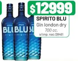 Almacor Spirito blu gin london dry oferta