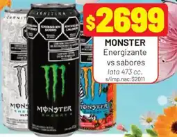 Almacor Monster energizante vs sabores oferta