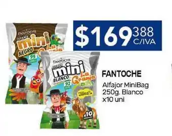 Nini Mayorista Fantoche Alfajor MiniBag 250g. Blanco x10uni oferta