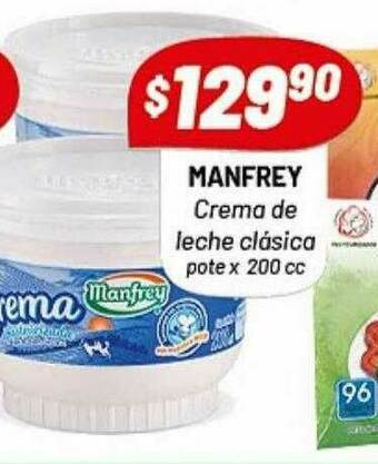 Almacor Manfrey Crema De Leche Clásica oferta