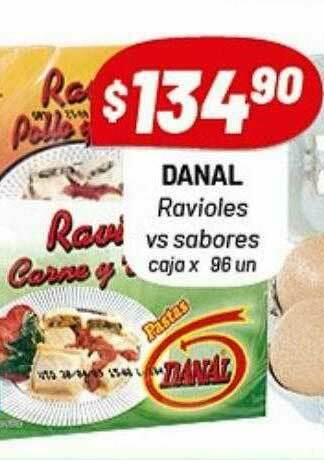 Almacor Danal Ravioles Vs Sabores oferta