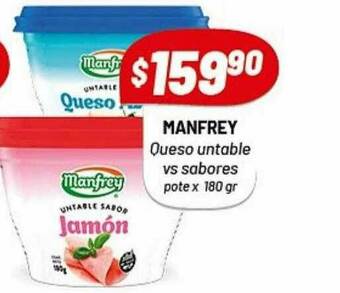 Almacor Manfrey Queso Untable Vs Sabores oferta