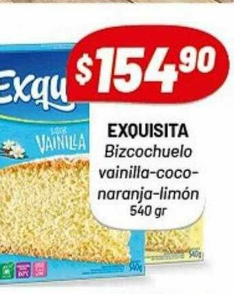 Almacor Exquisita Bizcochuelo Vainilla-coco-naranja-limón oferta