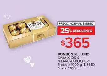 Carrefour Market Bombón Relleno Ferrero Rocher 25% Descuento oferta