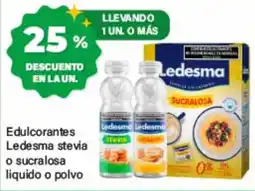 Supermercados Damesco Ledesma edulcorantes stevia o sucralosa oferta