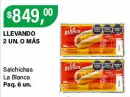 Supermercados Damesco La blanca salchichas oferta
