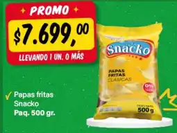 Supermercados Damesco Snacko papas fritas clásicas oferta