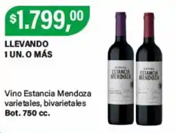 Supermercados Damesco Estancia mendoza vino varietales bivarietales oferta