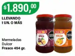 Supermercados Damesco Dulcor mermeladas oferta