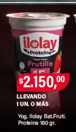 Supermercados Damesco Ilolay yogur batido frutilla proteina oferta