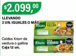 Supermercados Damesco Knorr caldos de verdura o gallina oferta