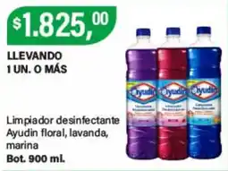 Supermercados Damesco Ayudin limpiador desinfectante floral lavanda marina oferta