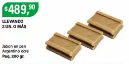 Supermercados Damesco Jabon en pan Argentino ocre oferta