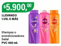 Supermercados Damesco Sedal shampoo o acondicionadores oferta