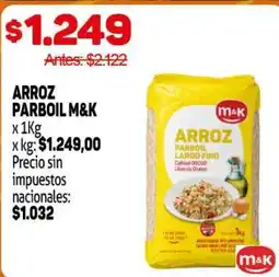 Makro M&K arroz parboil largo fino oferta
