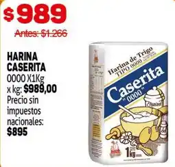 Makro Caserita harina de trigo tipo 0000 oferta