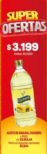 Makro Cocinero aceite de girasol oferta