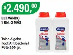 Supermercados Damesco Algabo talco foot antibacterial oferta