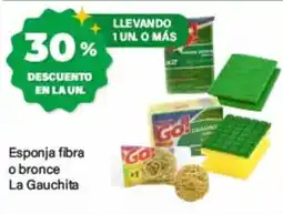 Supermercados Damesco La gauchita esponja fibra o bronce oferta