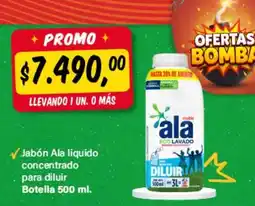 Supermercados Damesco Ala jabón líquido concentrado para diluir oferta