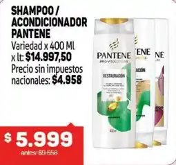 Makro Pantene shampoo / acondicionador oferta