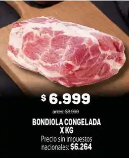 Makro Bondiola congelada oferta