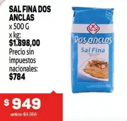 Makro Dos anclas sal fina oferta