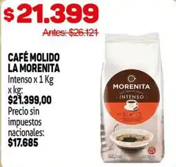 Makro Morenita café molido intenso oferta