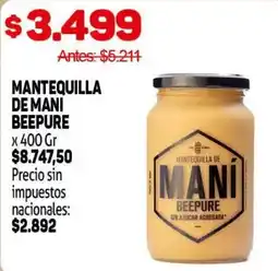 Makro Beepure mantequilla de maní oferta