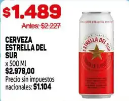Makro Estrella del sur cerveza oferta