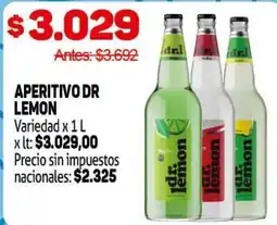 Makro Dr. lemon aperitivo dr lemon oferta