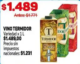 Makro Termidor vino oferta