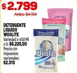 Makro Woolite detergente liquido oferta