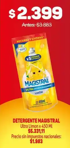 Makro Magistral detergente ultra limon oferta