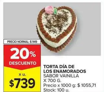 Carrefour Market Torta Día De Los Enamorados Sabor Vainilla oferta