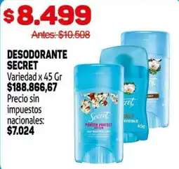Makro Secret desodorante oferta